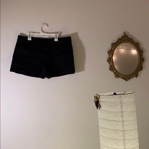 Black chino shorts